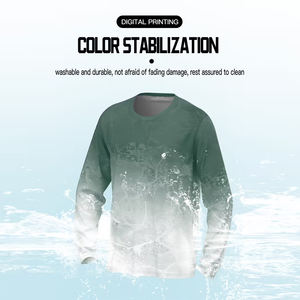 Camiseta de Manga Larga con Cuello en V para Hombre, Sublimada, de Alta Calidad, 100% Poliéster, 220 g/m², Transpirable, Ecológica, Informal, Personalizable - Product Image 5