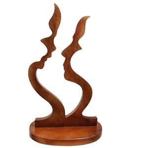 รูปปั้นไม้ดีไซน์ทันสมัยทำด้วยมือสำหรับตกแต่งโต๊ะด้วยความรักเป็นมิตรกับสิ่งแวดล้อมทำจากไม้ที่สร้างขึ้นเพื่อรักงานฝีมือ AC - Product Image 1