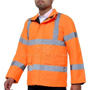 Chaqueta de Seguridad Reflectante de Alta Visibilidad, Transpirable, Talla Grande, para Hombres, Trabajo en Carretera, Construcción Industrial, Uso en Exteriores, Poliéster - Product Image 3
