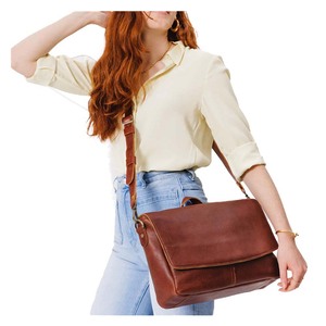 Sac à bandoulière en cuir OEM, vente en gros, fermeture éclair, durable, résistant à l'eau, pour le bureau, pour femmes professionnelles, usage quotidien et décontracté - Product Image 2