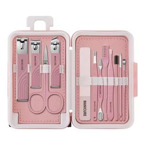 Portable Stainless Steel Manicure Kit With <b>Nail</b> Clipper <b>Set</b> In Green Case For Travel Use - Product Image 3