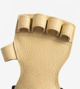 Guantes de cuero para ejercicios de dedos, soporte de muñeca ajustable para entrenamiento, agarres de cuero para fitness, agarre de cuero para dominadas, unisex - Product Image 4