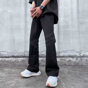 High Quality Men's Straight Lightweight Mid Waist Breathable Eco-Friendly Casual Sweat Pants - Product Image 3