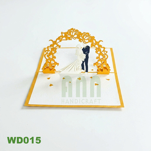 Tarjeta de Invitación Romántica para Boda en 3D, Tarjeta de Felicitación Pop-up con Diseño de Pareja, Artesanía ANN, Estilo Japonés, Acabado Mate - Product Image 3