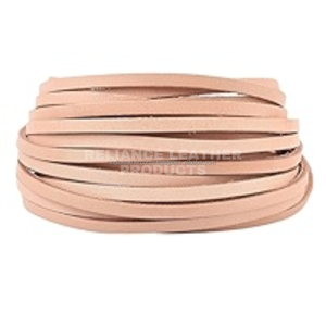 4mm Natural Flat <b>Leather</b> Cord Genuine <b>Leather</b> Strip for DIY Crafts and Accessories - Product Image 1