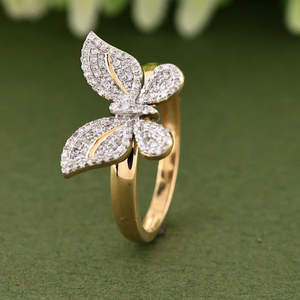 <b>Gold</b> Plated IGI Certified Moissanite Diamond <b>Ring</b> Classic Style Butterfly Diamond <b>Cocktail</b> <b>Ring</b> S925 Silver Diamond Jewelry - Product Image 5