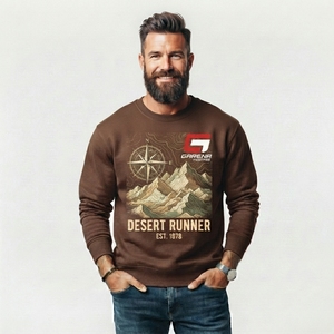 Sweat-shirt pour homme avec impression graphique, vêtements décontractés tendance, avec des graphismes uniques, design confortable à col rond, matière douce - Product Image 1