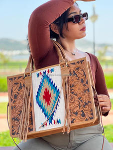 Haute qualité en gros personnalisé usiné à la main selle couverture femmes sac fourre-tout multifonctionnel mode luxe en cuir véritable sacs à main - Product Image 4