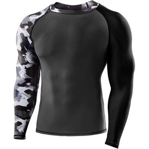 Personnalisez votre propre logo sur un rashguard à manches longues sublimé, rashguard MMA, rashguard BJJ, t-shirt de compression MMA pour hommes - Product Image 6
