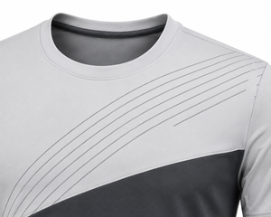 T-shirt à manches courtes pour homme, été, respirant, coupe classique, col rond, 100% coton, écologique, séchage rapide - Product Image 2