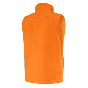 Custom Factory Cheap Price Winter Softshell Breathable <b>Orange</b> Hunting Vest <b>Men</b> Shooting Vest Quilted High Quality 300g Zipper - Product Image 2