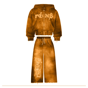 Sudadera con capucha extragrande personalizada para maternidad 2026, estilo urbano, con apliques y bordados, para correr - Product Image 2