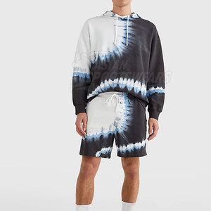 Ensemble sweat à capuche et short pour un style de vie actif, confort premium quotidien, léger, toucher doux, coupe décontractée, en vente - Product Image 2