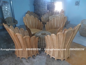 ชุดเฟอร์นิเจอร์หวายทำมือจากเวียดนาม สำหรับตกแต่งบ้านและระเบียง - Product Image 2