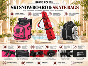 Durable Inline <b>Skate</b> Travel Bag for Custom Orders with <b>Shoe</b> Compartment and Carry Handles for Practice with Practical Gear Space - Product Image 4