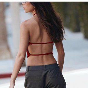 Top Corto Sexy Casual con Tirantes Finos para Mujer, de Secado Rápido, sin Mangas, para Ejercicio, Fitness y Deportes - Product Image 5