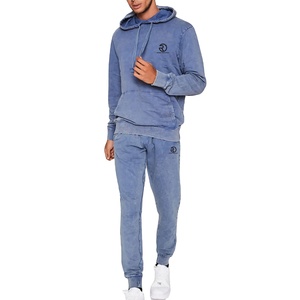 Qualité supérieure Hommes Survêtements Streetwear Acid Washed Survêtement Logo Personnalisé Courir En Plein Air Jogging Ensemble Léger - Product Image 4