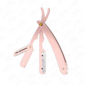 Rasoir à lame fixe finition satinée, fabriqué en acier inoxydable de haute qualité, rasoir droit professionnel pour barbier - Product Image 5