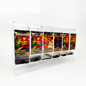 Distributeur de boosters en acrylique de style moderne pour comptoir, pour collection de cartes <span class=keywords><strong>Pokémon</strong></span>, boutique de vente au détail, distributeur de jeux de cartes - Product Image 2