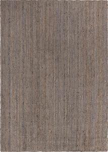 Handcrafted Gray Jute Square <b>Rug</b> Braided Natural Fiber Carpet <b>Boho</b> Farmhouse Floor Mat For Living Room - Product Image 2