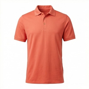 Polo en piqué à manches courtes pour homme, couleur unie, décontracté, tricoté, coupe classique, boutons - Product Image 1