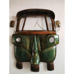 Adorno de Pared Metálico Estilo Rickshaw Vintage, Decoración de Pared Hecha a Mano de Estilo Antiguo para el Hogar, Cafetería, Sala de Estar - Product Image 6