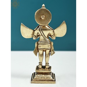Catégorie de produit Statue en laiton faite main de Garuda 5.5 pouces d'idole fine de sculptures de l'Inde - Product Image 4