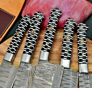 Kitchen <b>Knife</b> <b>Set</b> Stainless Steel Professional Chef <b>Knife</b> <b>Set</b> with <b>Sharp</b> Blade and Sheet Handle - Product Image 4