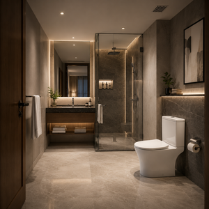 WC moderne en céramique Altroz à poser au sol, deux pièces, pour villa, hôtel, cuisine, salle à manger, salle de bain - Product Image 5