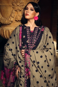Vêtements indiens et pakistanais brodés et imprimés, salwar kameez pour femmes, robes d'hiver en tissu de qualité export. - Product Image 4