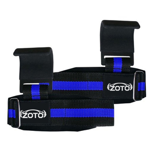 Adjustable Gym Lifting Hooks with Non-Slip Grip Padded Wrist Support Straps for <b>Barbell</b> Deadlift Pull Up Wholesale - Product Image 2