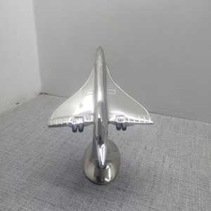 Adorno de Escritorio de Avión Concorde Vintage, Modelo de Avión Supersónico de Aluminio con Acabado en Níquel, Decoración Art Deco para el Hogar - Product Image 3