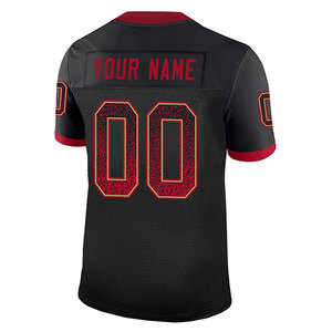 เสื้อฟุตบอลอเมริกันชายแบบ OEM ระบายอากาศได้ดี แขนสั้น คุณภาพสูง ทรงปกติ สำหรับฝึกซ้อมและเป็นทีม - Product Image 6