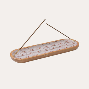 Porte-bâton d'encens en bois au design multicolore Meena personnalisé Décoration intérieure de luxe pour diffuseur d'aromathérapie de parfum aromatique - Product Image 1