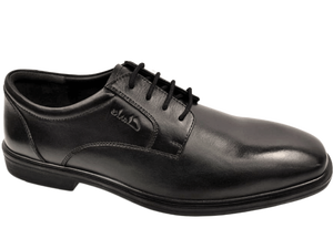 Zapatos Oxford de Vestir para Hombre, Negros, de Cuero Genuino, con Cordones, Transpirables, con Logotipo en Relieve, Suela de Goma Antideslizante, para Todas las Temporadas, para Oficina - Product Image 1