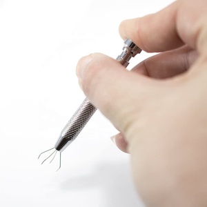 Pince à billes de qualité supérieure, outil de perçage, vernis de finition, 4.7 pouces, acier inoxydable, porte-pierre, tatouage, perles - Product Image 6