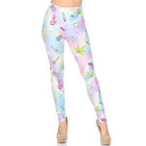 High Waist Women's Yoga Leggings Quick Dry Seamless Full Length Polyester Jogging Pants with OEM Service - Product Image 4