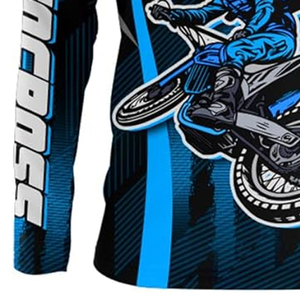 Maillot de motocross haut de gamme, logo personnalisé, prix usine OEM/ODM, fournisseur de vêtements de course durables, respirants et performants - Product Image 4