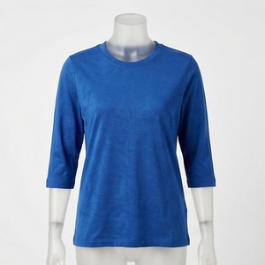T-shirt pour femmes, toutes tailles disponibles, vente en gros, manches courtes, col rond, confortable, élégant, couleur personnalisée - Product Image 1