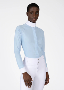 Camisas de equitación para mujer de alta calidad, tela suave diseñada para brindar comodidad, flexibilidad y un look elegante. Camisa ecuestre para mujer. - Product Image 3