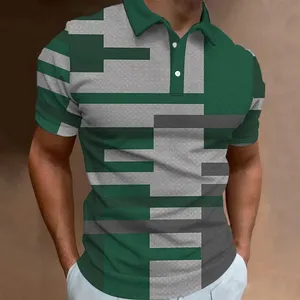 Polo de Manga Corta para Hombre, Diseño Personalizado, Casual, Tallas Grandes, Algodón Transpirable, Antiencogimiento, Diferentes Estilos de Forro - Product Image 5