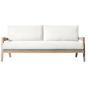 Modern Minimalist Outdoor <b>Sofa</b> Solid Teak <b>Wood</b> <b>Frame</b> Scandinavian Luxury Patio Lounge <b>Sofa</b> Custom Seater Waterproof Cushion - Product Image 5