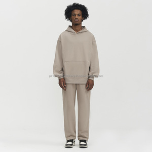 Nouveautés Vente En Gros Personnalisé 440g 100% Coton Éponge Doublé Sweats À Capuche Lourds Pull À Capuche Uni - Product Image 5