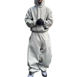 Chándales de hombre de algodón 100% de alta calidad hechos a medida, chándal cómodo de peso pesado de secado rápido para hombres - Product Image 1