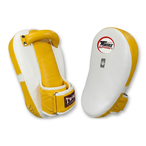 Nouvelles cibles de boxe professionnelles Twins en cuir de vachette véritable, bleu et blanc, équipement d'entraînement durable - Product Image 5