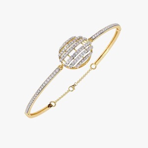 Lab Grown Diamond <b>Bracelet</b> for Women and Men, Mix Cut Diamond <b>Bracelet</b> For Wedding, Yellow Gold moissanite <b>Bracelet</b> - Product Image 2