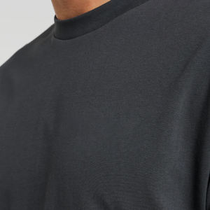 Camiseta de Algodón Extra Grande para Hombre, Color Gris Oscuro, Estilo Casual, Manga Corta, Streetwear - Product Image 4