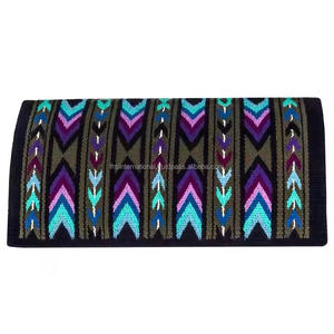 Meilleure qualité de laine de Nouvelle-Zélande Double tissage tapis de selle tissés à la main couleurs attrayantes pour Western Riding Show Horse Blanket - Product Image 1