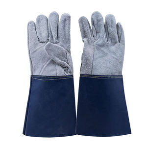 Gants de travail en cuir pour soudeur TIG, résistants à la chaleur et aux produits chimiques, gants de soudage TIG - Product Image 1