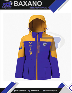 Chaqueta Impermeable de Alta Calidad para Mujer, con Capucha, Estilo Universitario, de la Hermandad Sigma Gamma Rho SGR - Product Image 5